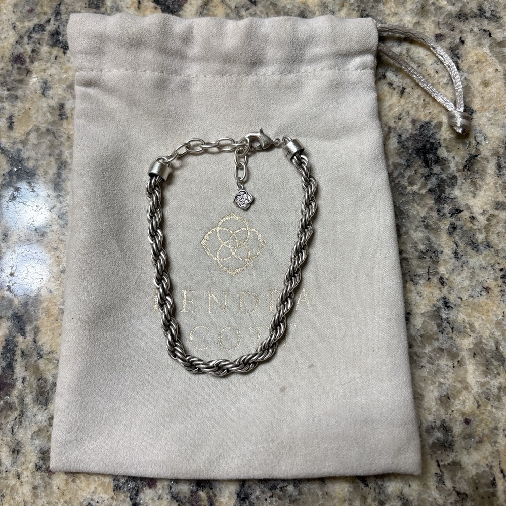 Kendra Scott Silver Roped Bracelet